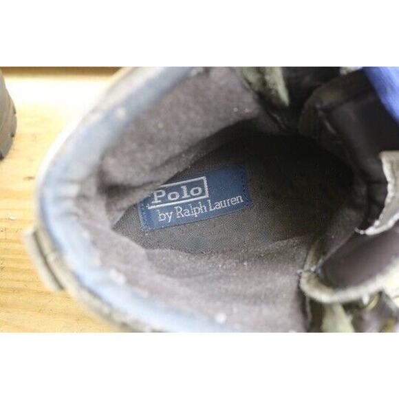 Polo Ralph Lauren Boots Mens 8.5D Multicolor Leather Andres Biker Combat Moto - Picture 7 of 8